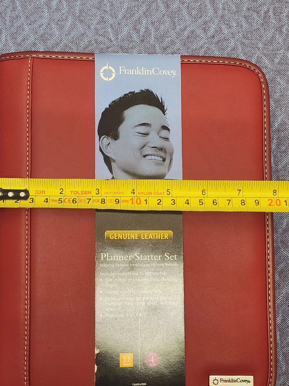 Brand New- Deadstock • Red Leather Planner • Franklin Covey